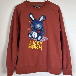 Mens BKYS Lucky Charm Pullover Sweatshirt Sz Lg